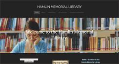 Desktop Screenshot of hamlinlibrary.org