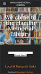 Mobile Screenshot of hamlinlibrary.org