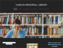 Tablet Screenshot of hamlinlibrary.org